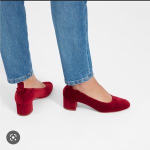 Everlane velvet day heel
